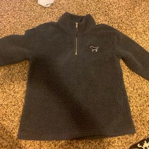 PINK Victoria Secret Fuzzy Sherpa Quarterzip